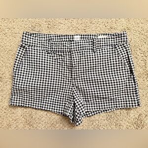GAP Black and White Bermuda Shorts Classic Gingham